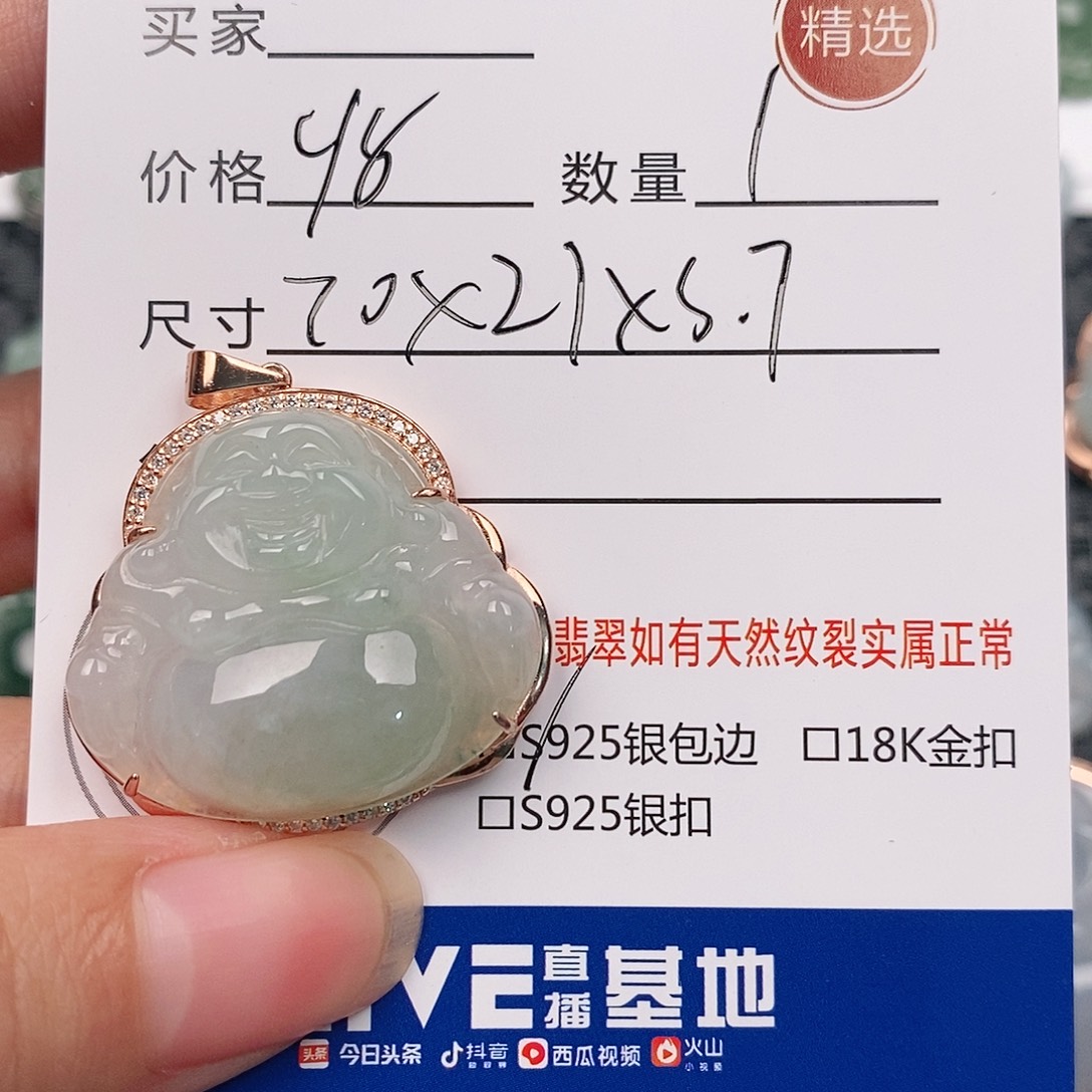 翡翠银S925镶嵌颈饰