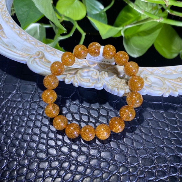 烟花发晶单圈11.5mm左右水晶手串