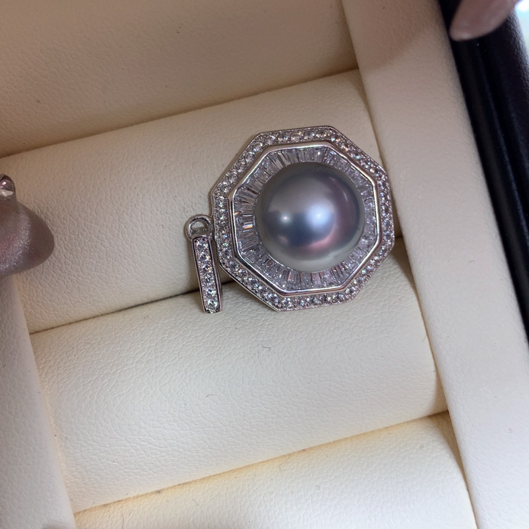 海水珍珠颈饰银S925镶嵌