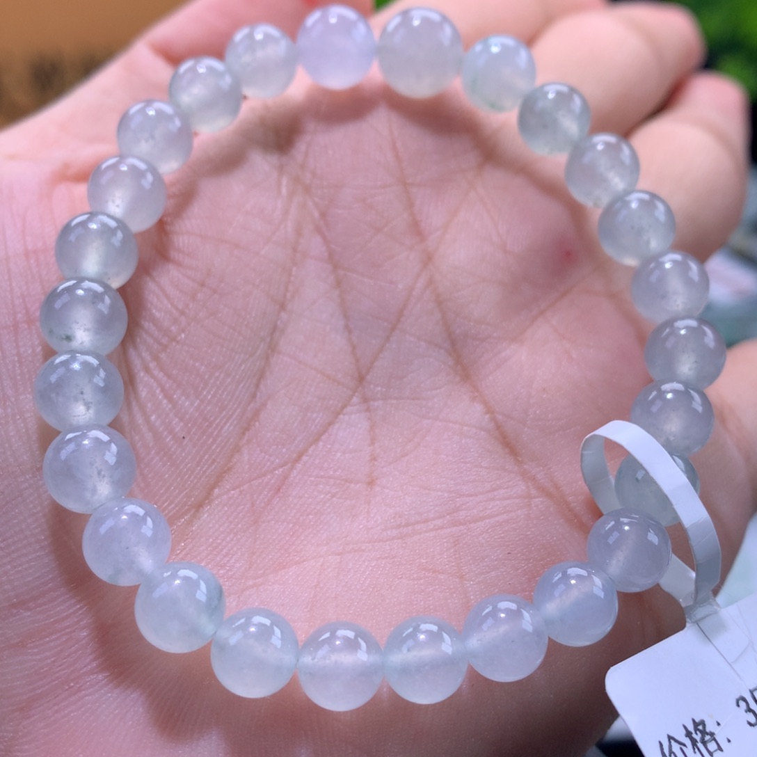翡翠未镶嵌手链卡6.5～8.5