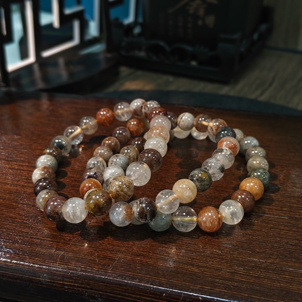 【书记甄选】莫奈千层单圈手链 多样性发一件 约8mm A180