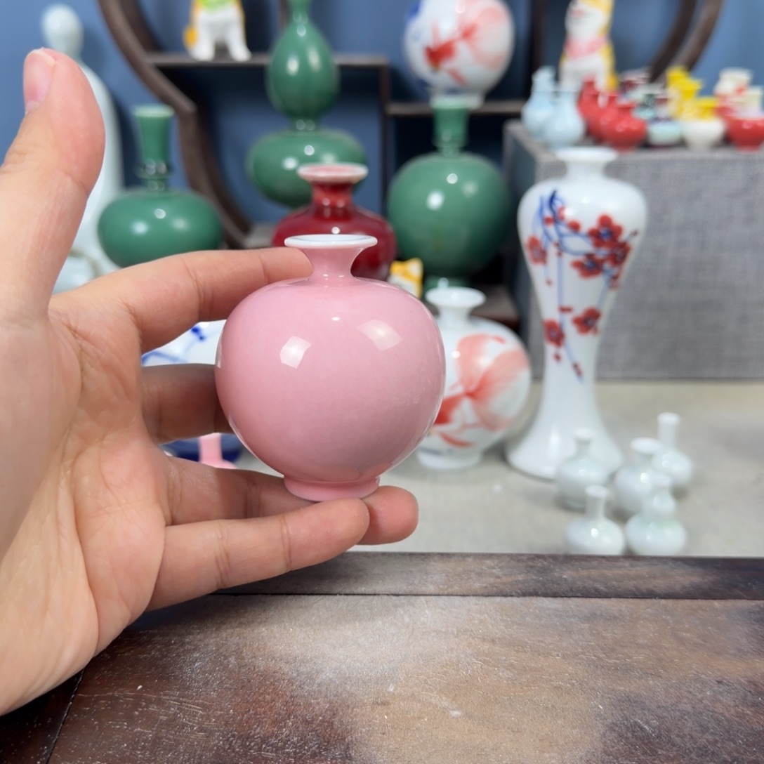 陶瓷手工小花器摆件