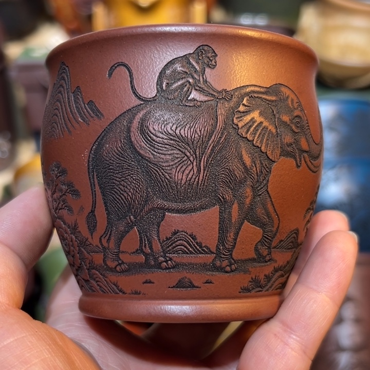 茶杯紫砂宜兴紫砂主人杯