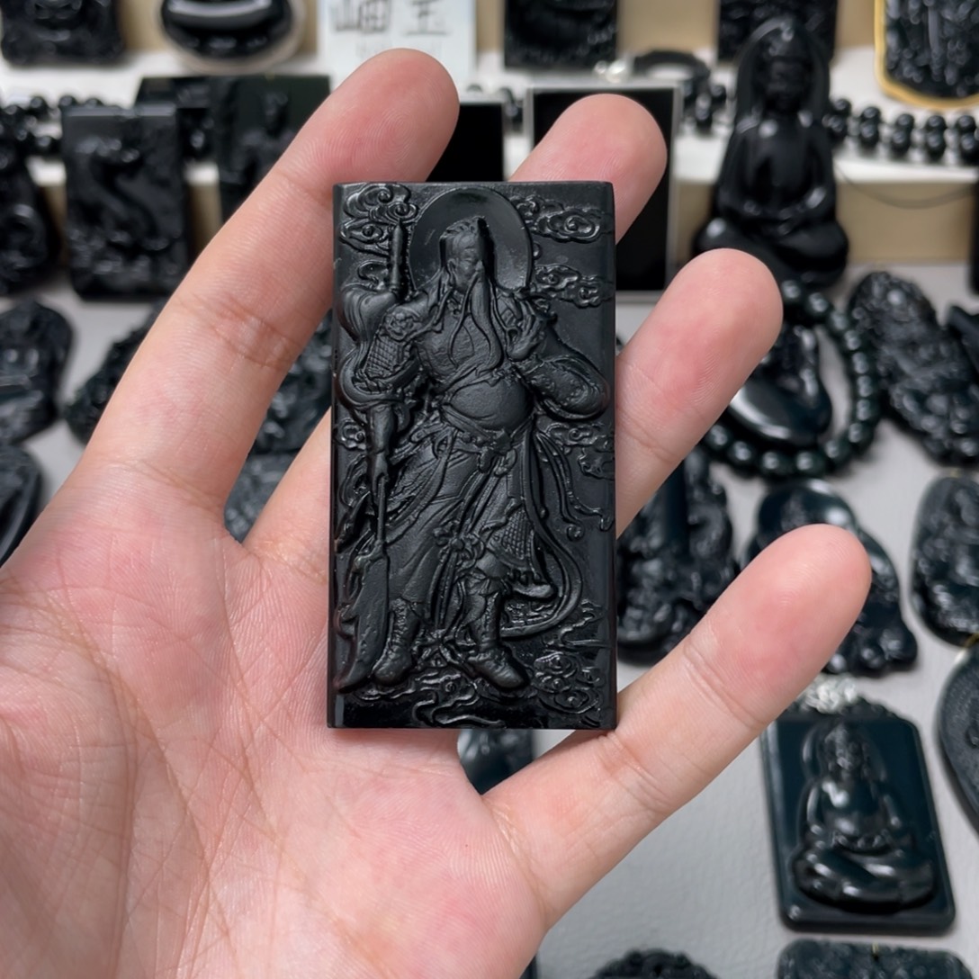 三***也蛇纹石玉未镶嵌吊坠