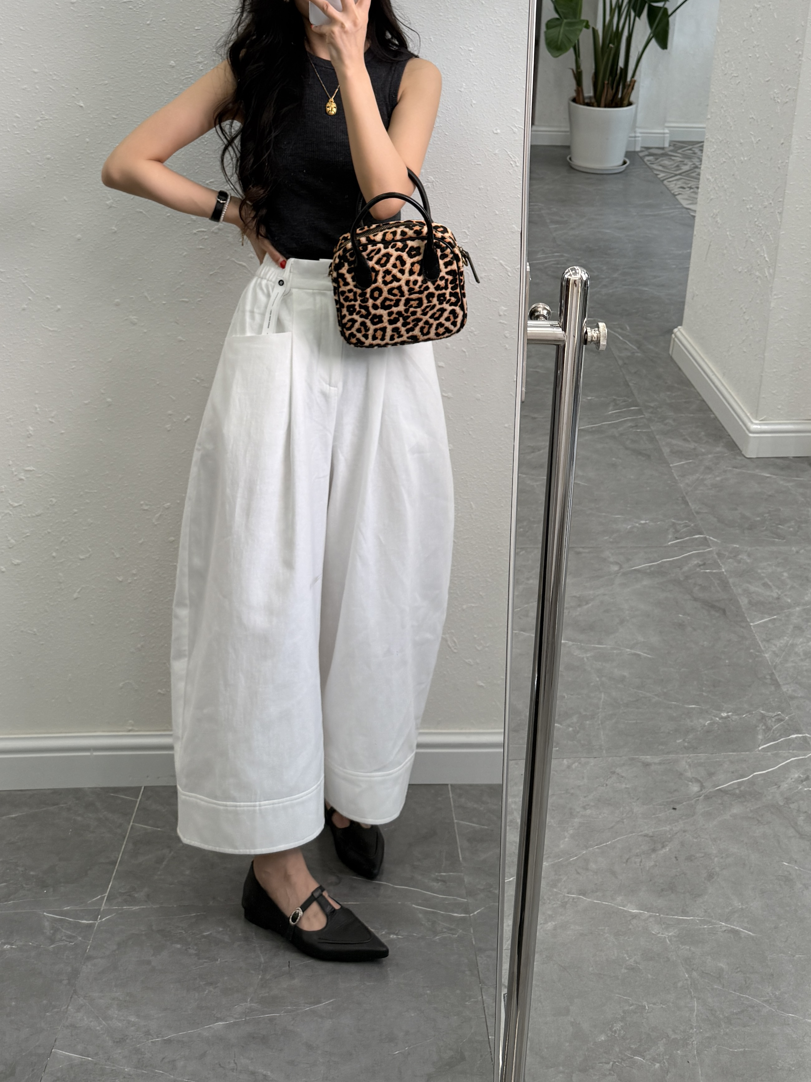 (XINGQIBA)极简风直筒九分裤