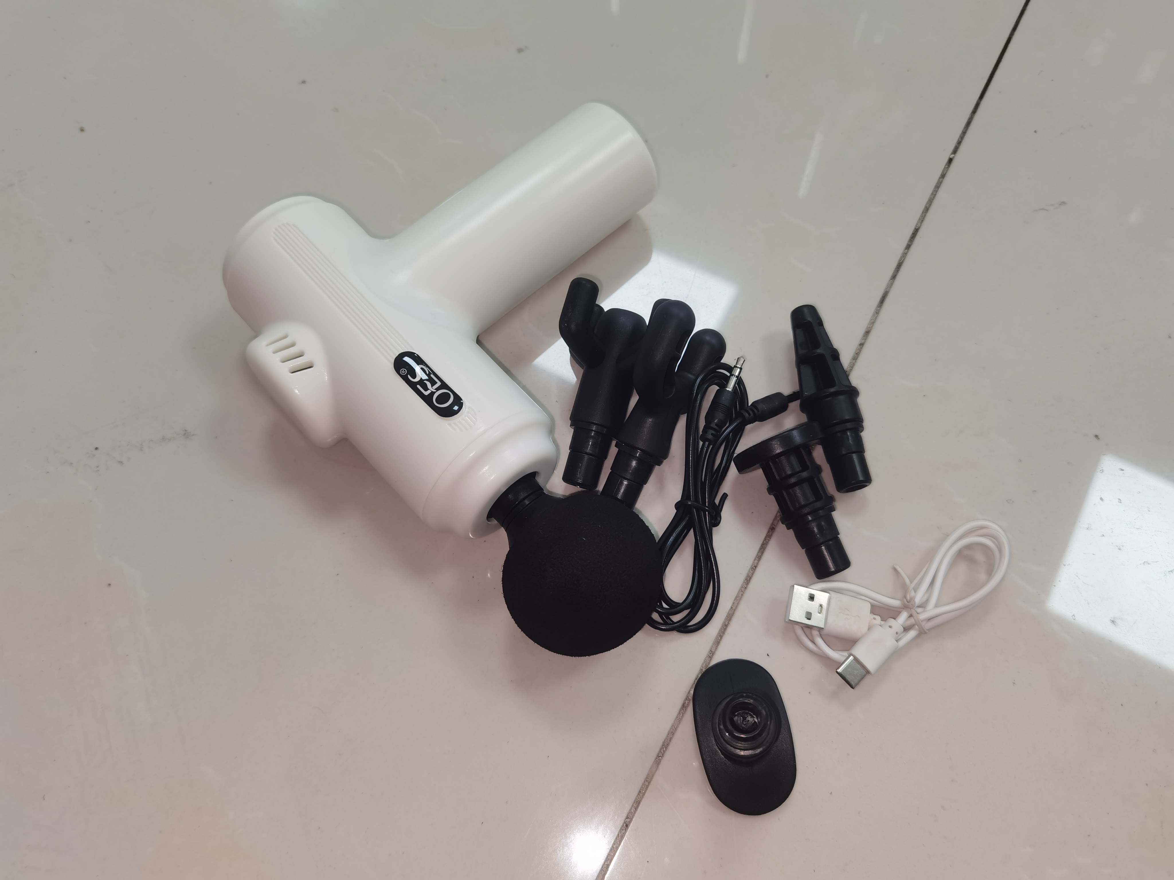 迷你筋膜枪大推力电动充电多功能肌肉放松按摩器f