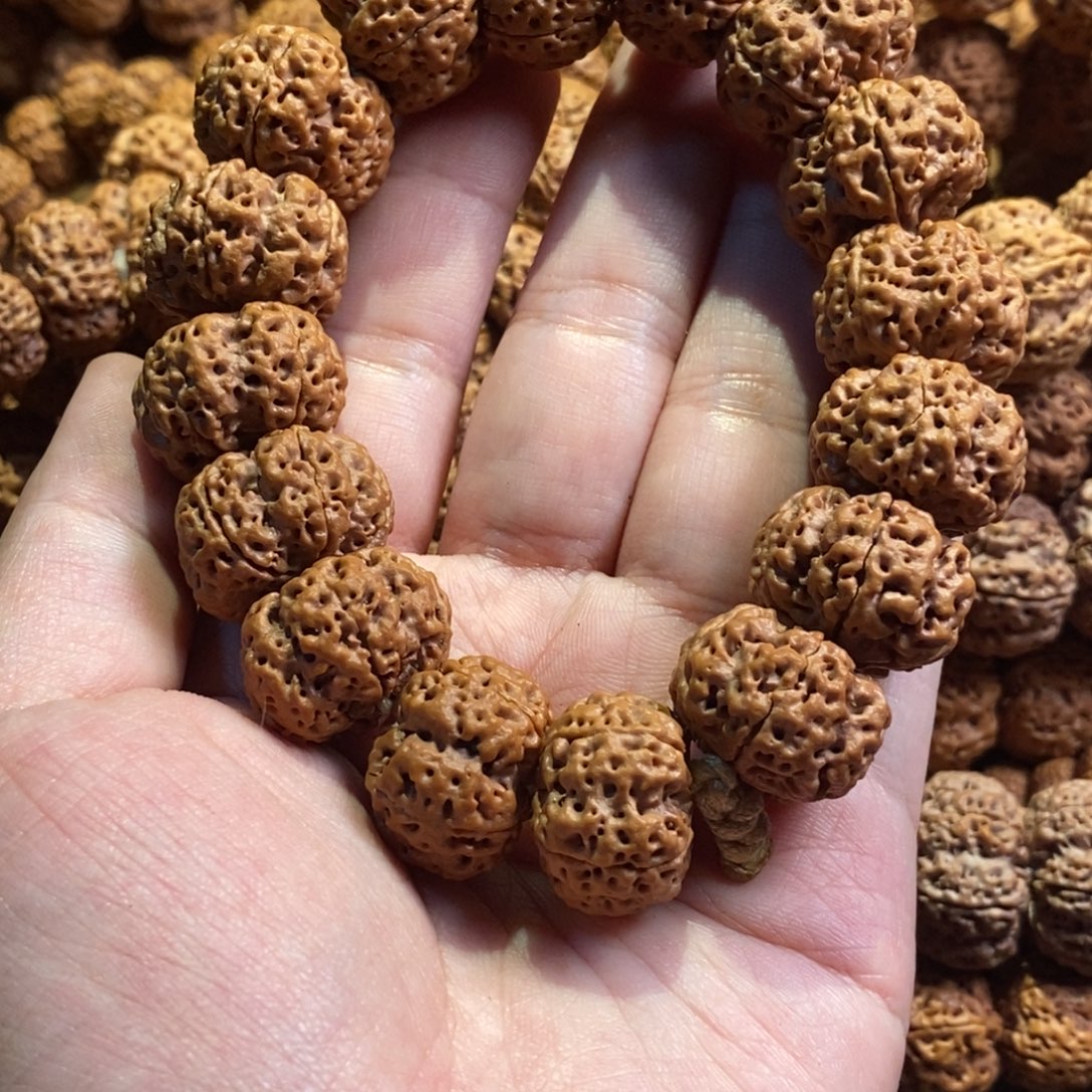 生***片金刚菩提手串平头梅花