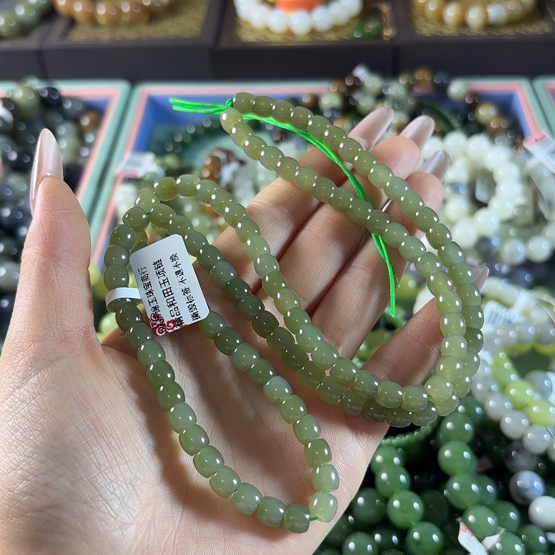 和田玉未镶嵌手链64