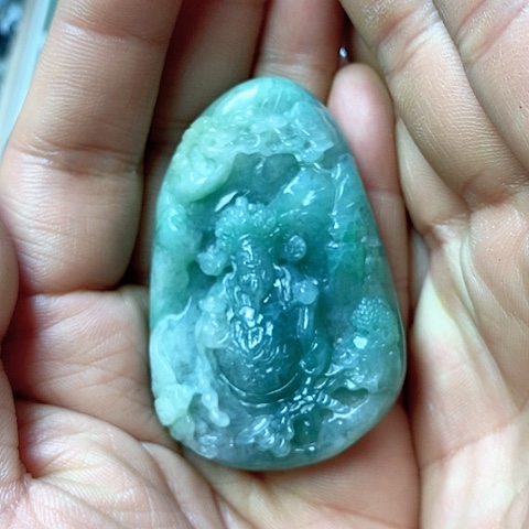 翡翠颈饰未镶嵌天然缅甸翡翠a货