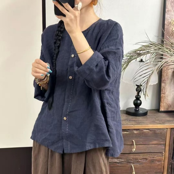 瑞舒秋季新款女上衣时尚百搭休闲女衣（衣长66胸围140）