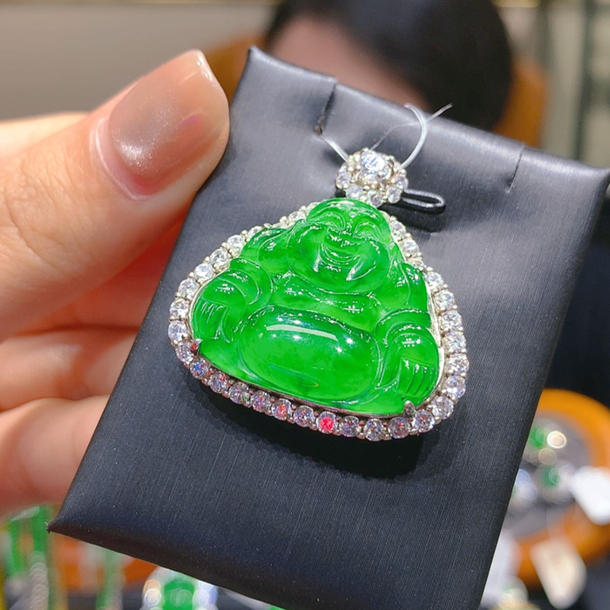 【闪购商品】翡翠银S925镶嵌颈饰4柒姐