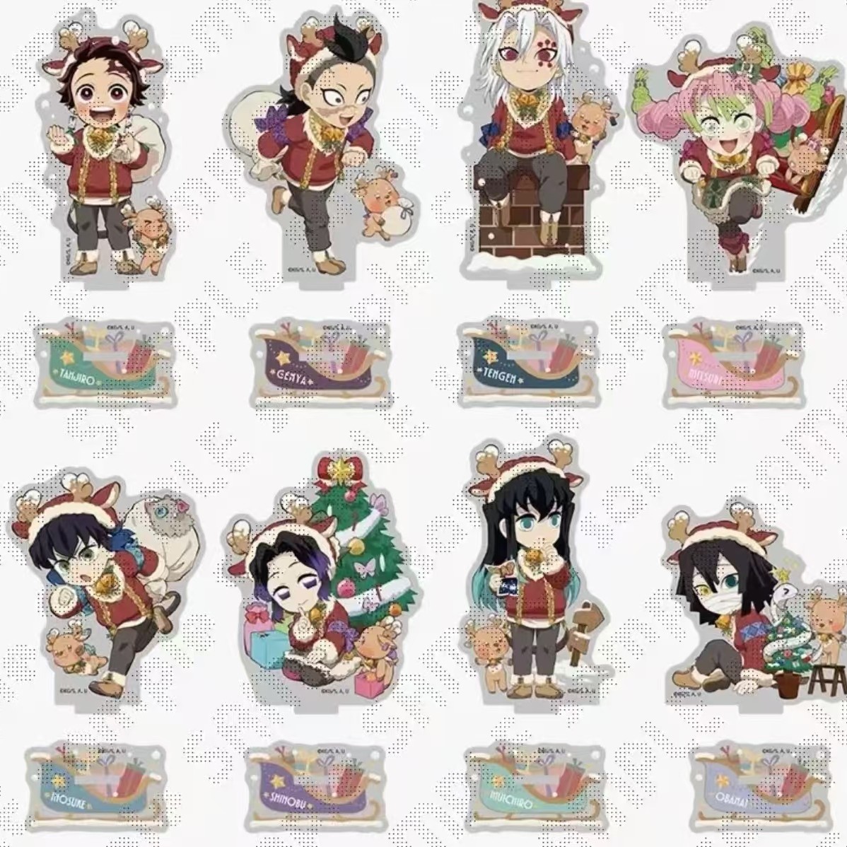 【鬼灭之刃】鬼灭圣诞节AB款系列2025立牌/吧唧  【默认代拆】