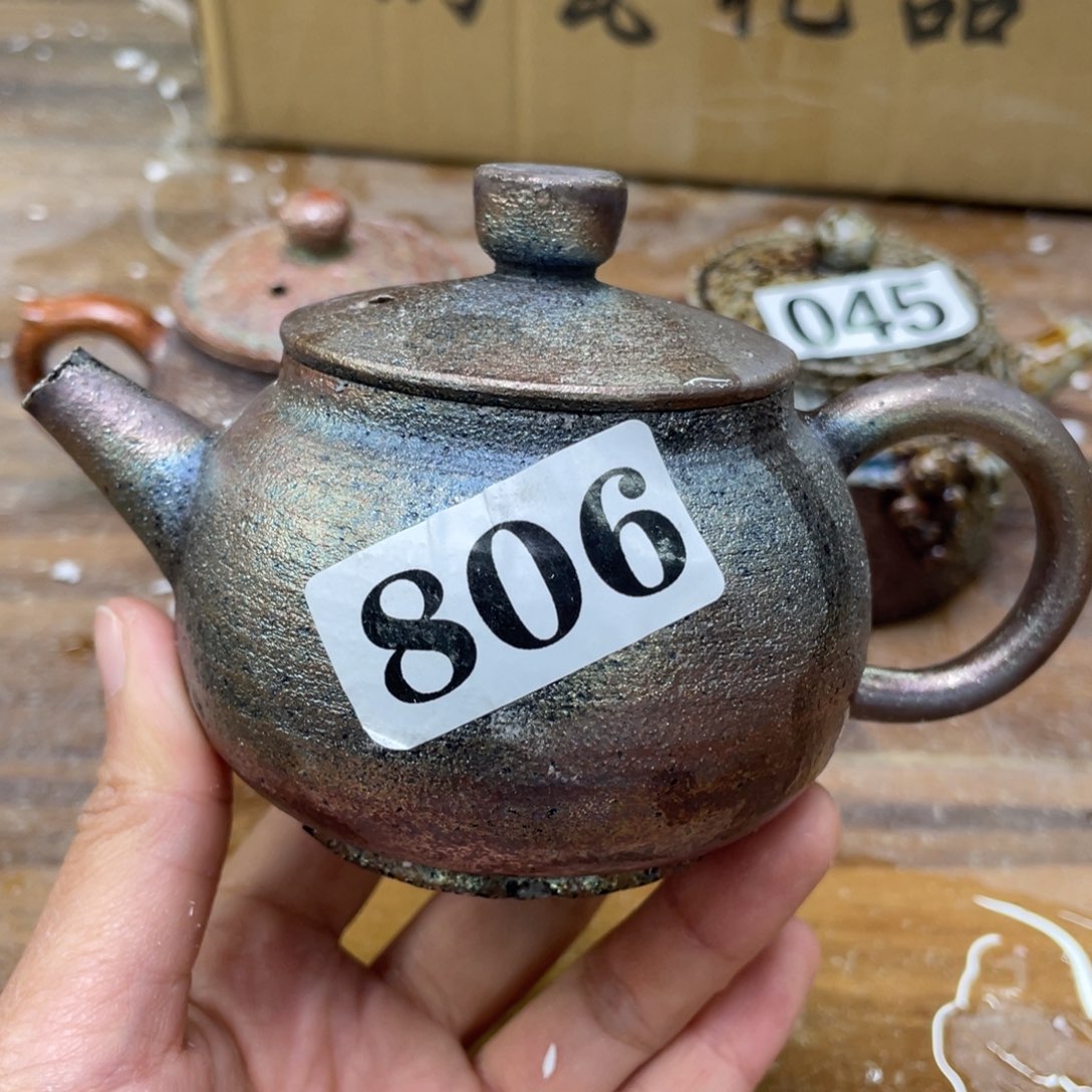 陶纯手工柴烧茶壶茶具