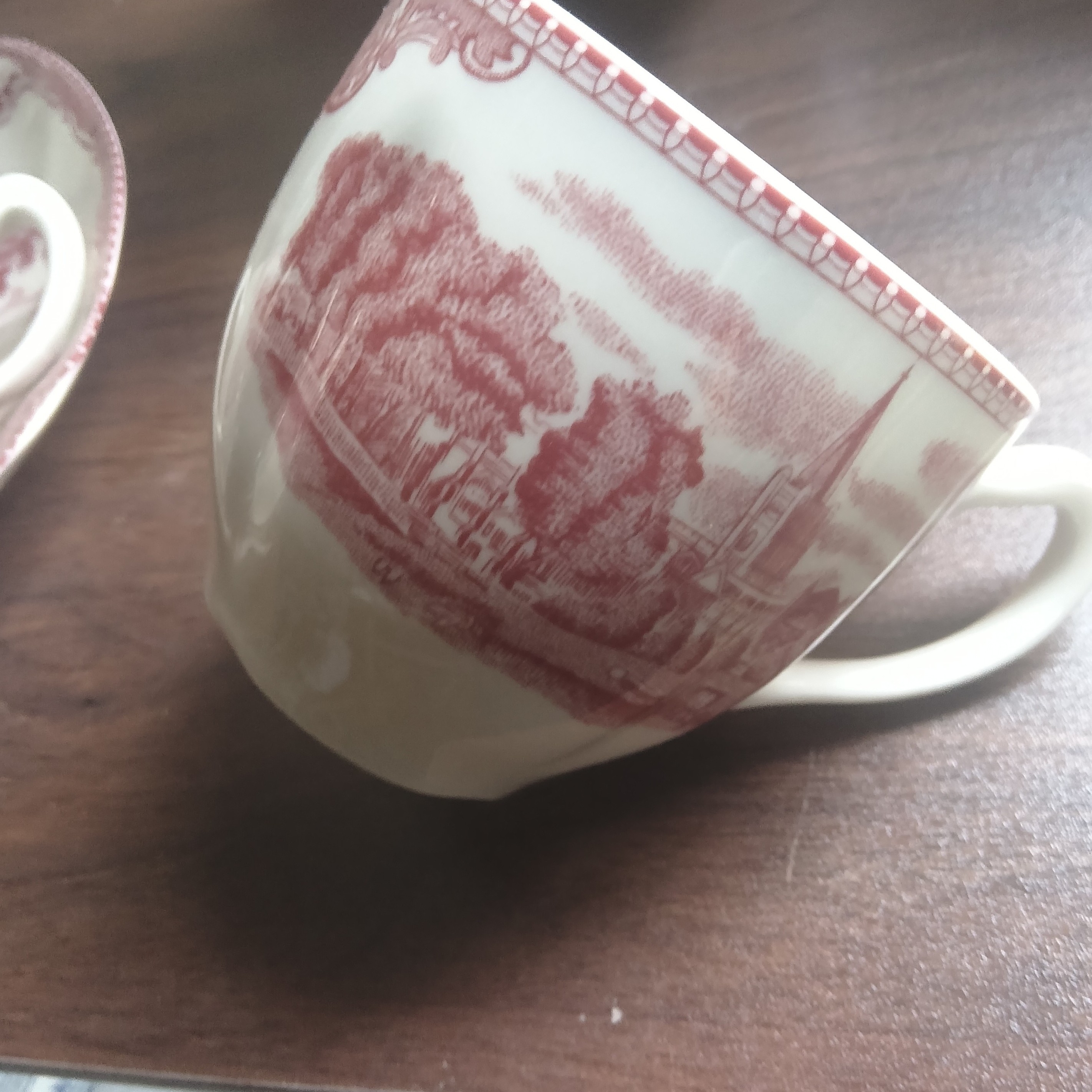 国营尾货红堡杯一对微瑕疵