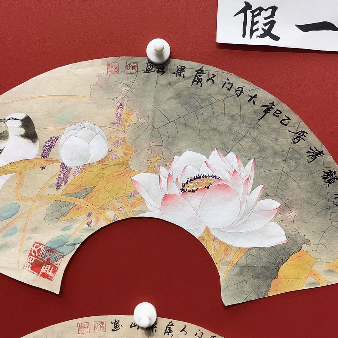 国画侯果山老师国画作品月 