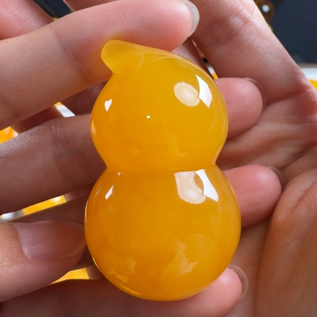 蜜蜡毛衣链未镶嵌