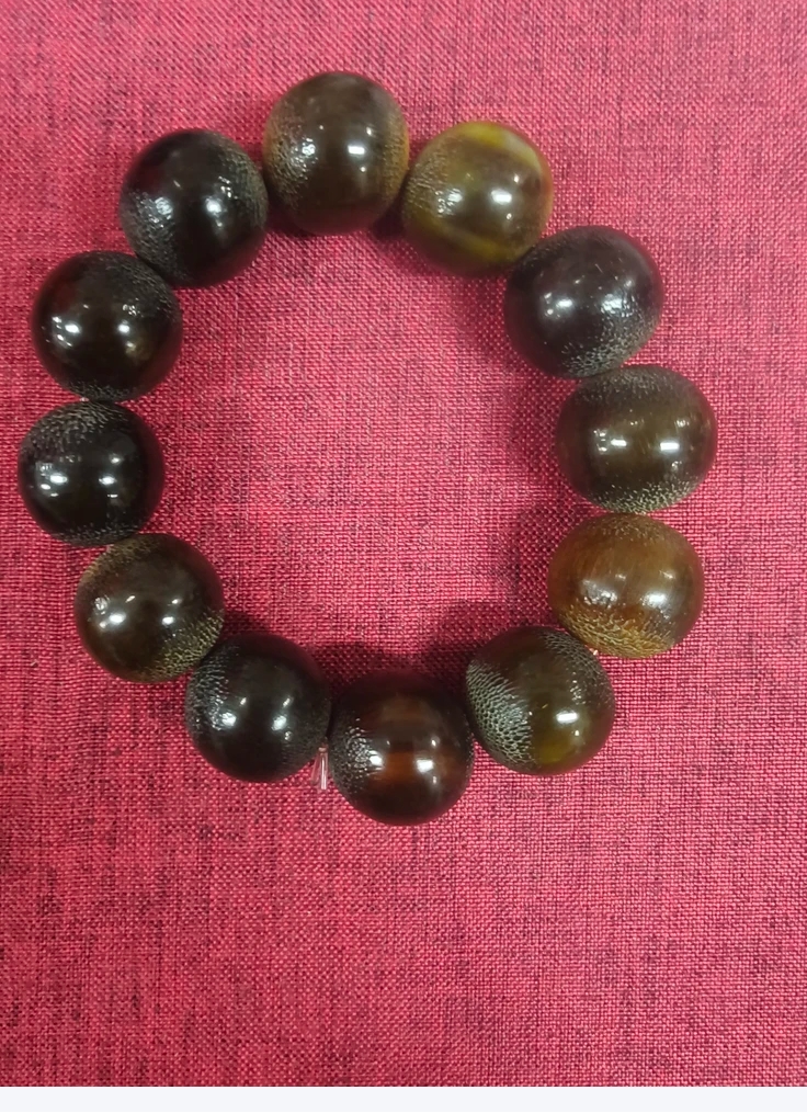 定制木珠20黄红玉化-4725