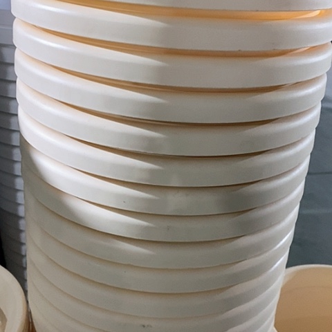 树脂四季5号米黄无托6个