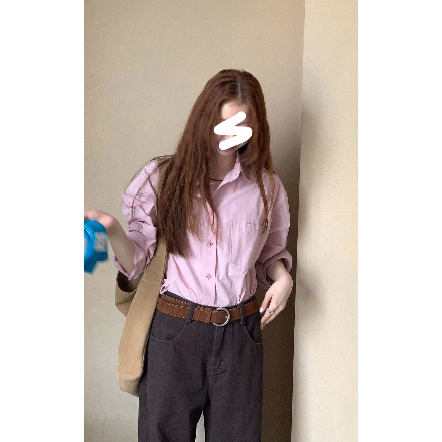 Miss sumey#1294自制通勤百搭纯色衬衫法式经典款气质长袖上衣女