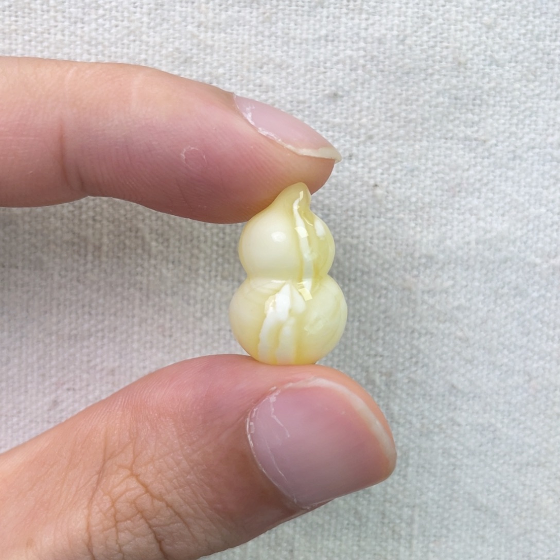 琥珀未镶嵌珠宝奇石葫芦