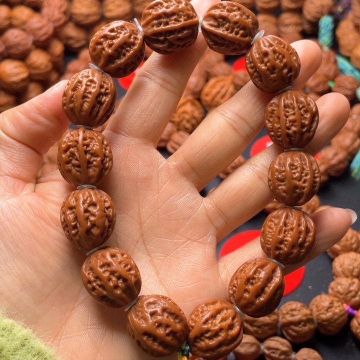 文玩核桃吊坠粗筋小枣