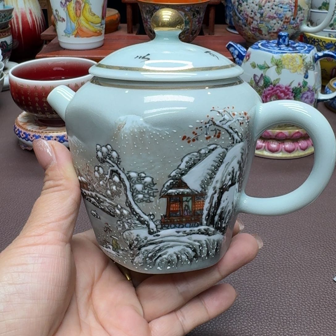 瓷片景德镇仿古手工制作精品展示