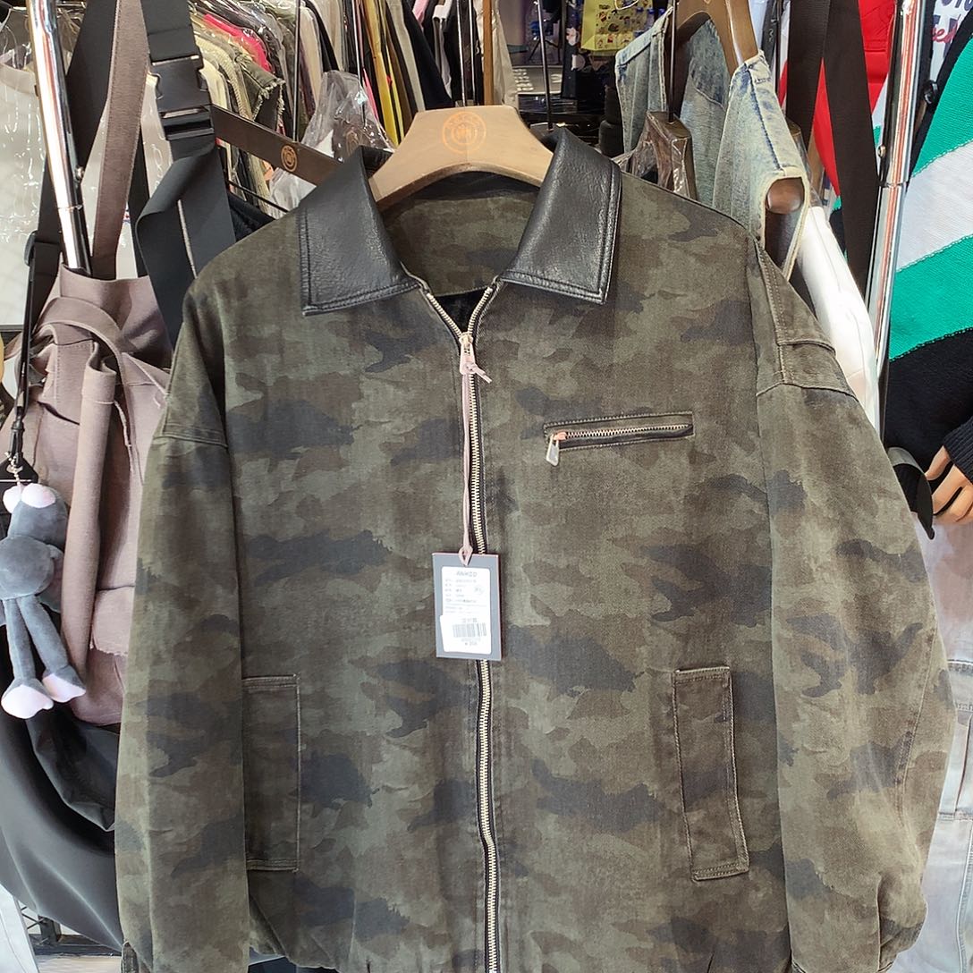 抢回街头原创高街迷彩夹棉夹克