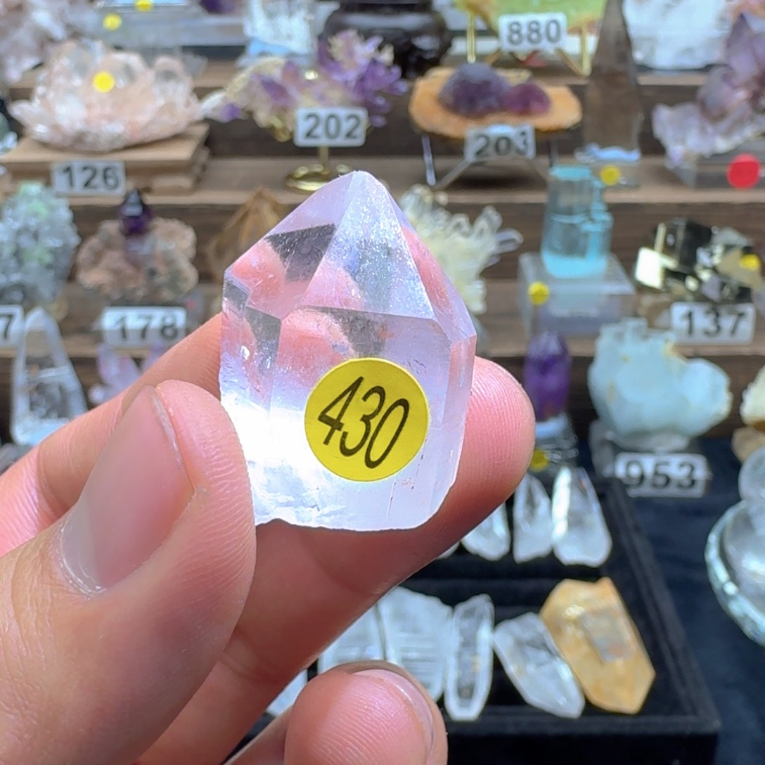 未镶嵌珠宝半成品水晶粉色喜马拉雅资料库