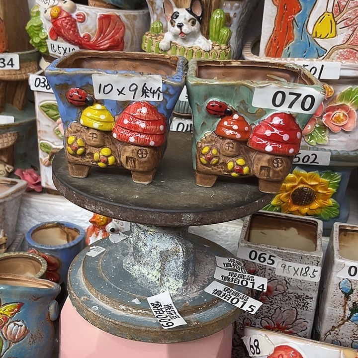 粗陶材质多肉花盆