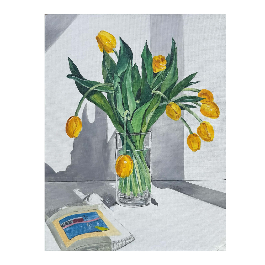 【软光裹住的金春天】40*50 丙烯现代百搭挂画