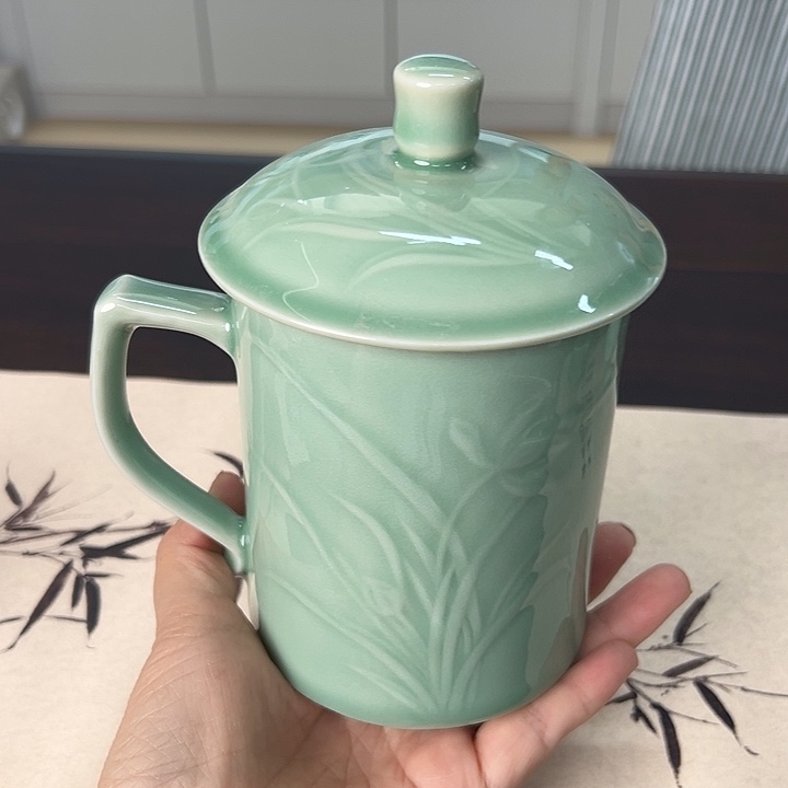 龙泉云间青瓷小米茶器