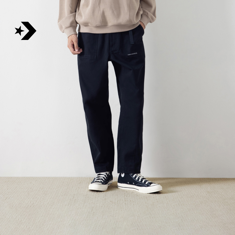 匡威秋冬新品男工装风腰带收口长裤休闲裤子CONVERSE MCJ128