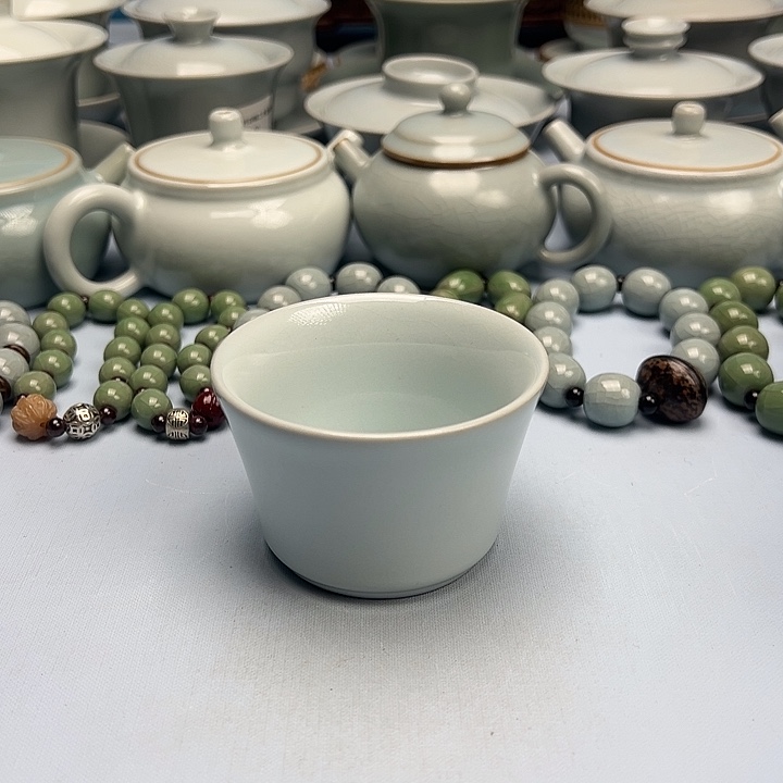 杯月白釉主人杯原矿原釉原产地