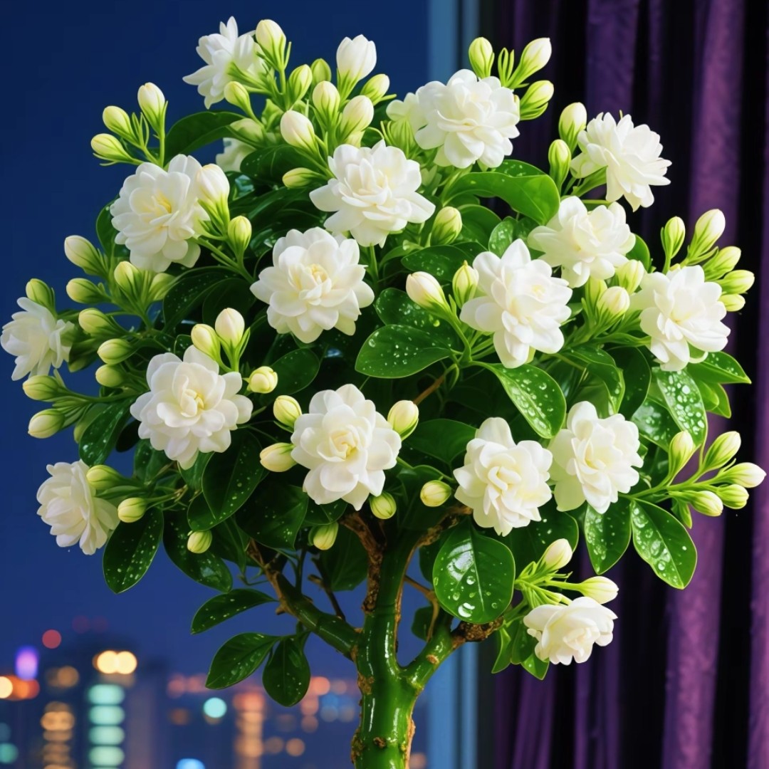 【带花】香水茉莉浓香茉莉花盆栽四季热卖重瓣茉莉花期长耐热耐寒