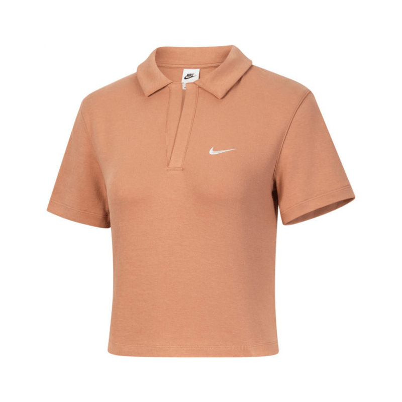 NIKE耐克女子W NSW ESSNTL SS POLO CRP TO翻领短袖T恤DV7885-212