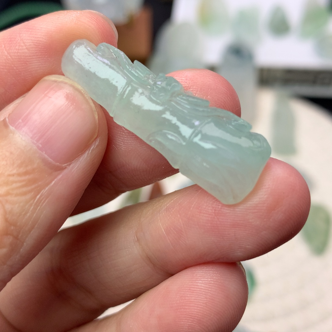 未镶嵌定制翡翠竹节