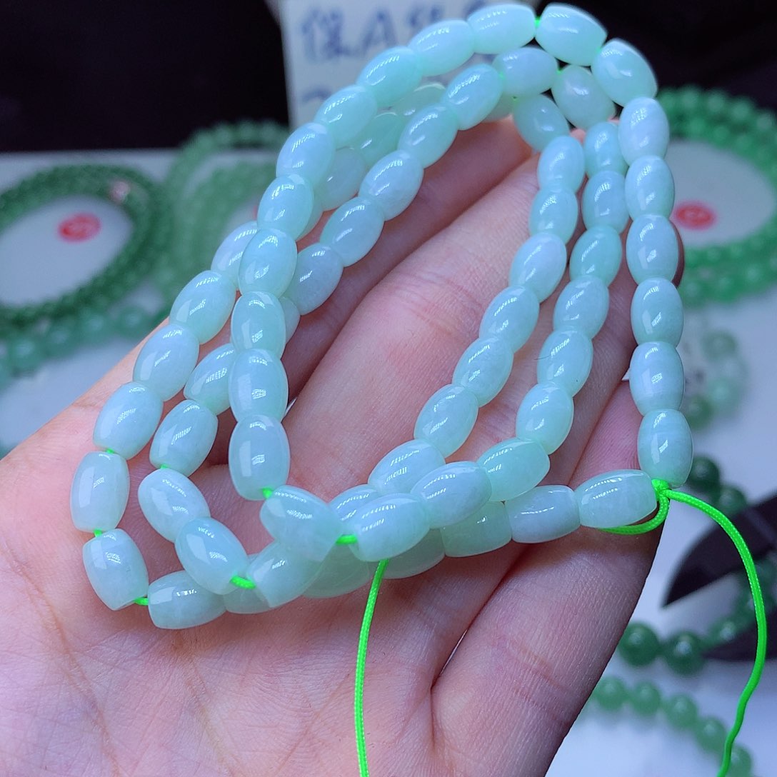 翡翠毛衣链未镶嵌