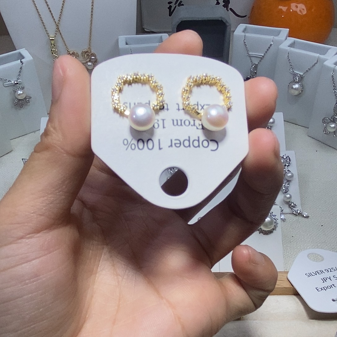 耳饰未镶嵌淡水珍珠