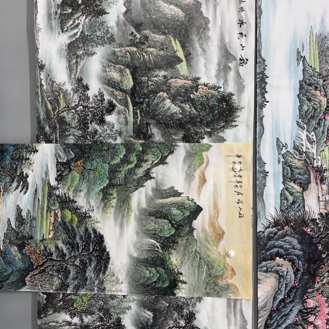 国画晚****平国画山水作品欣赏