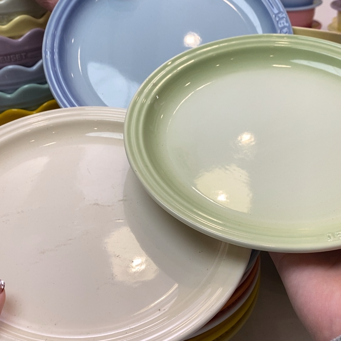 瓷片微瑕3个9英寸牛排盘