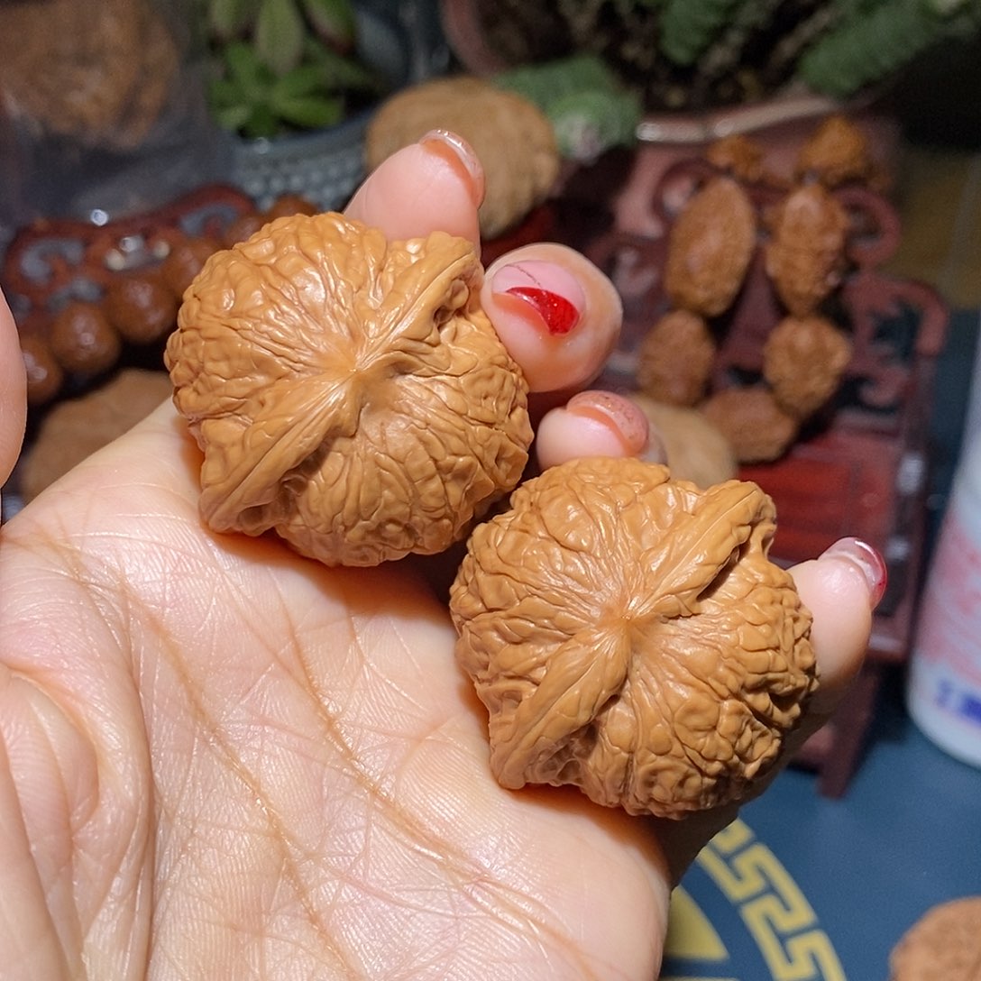 文玩核桃把件青**水39乾隆磨