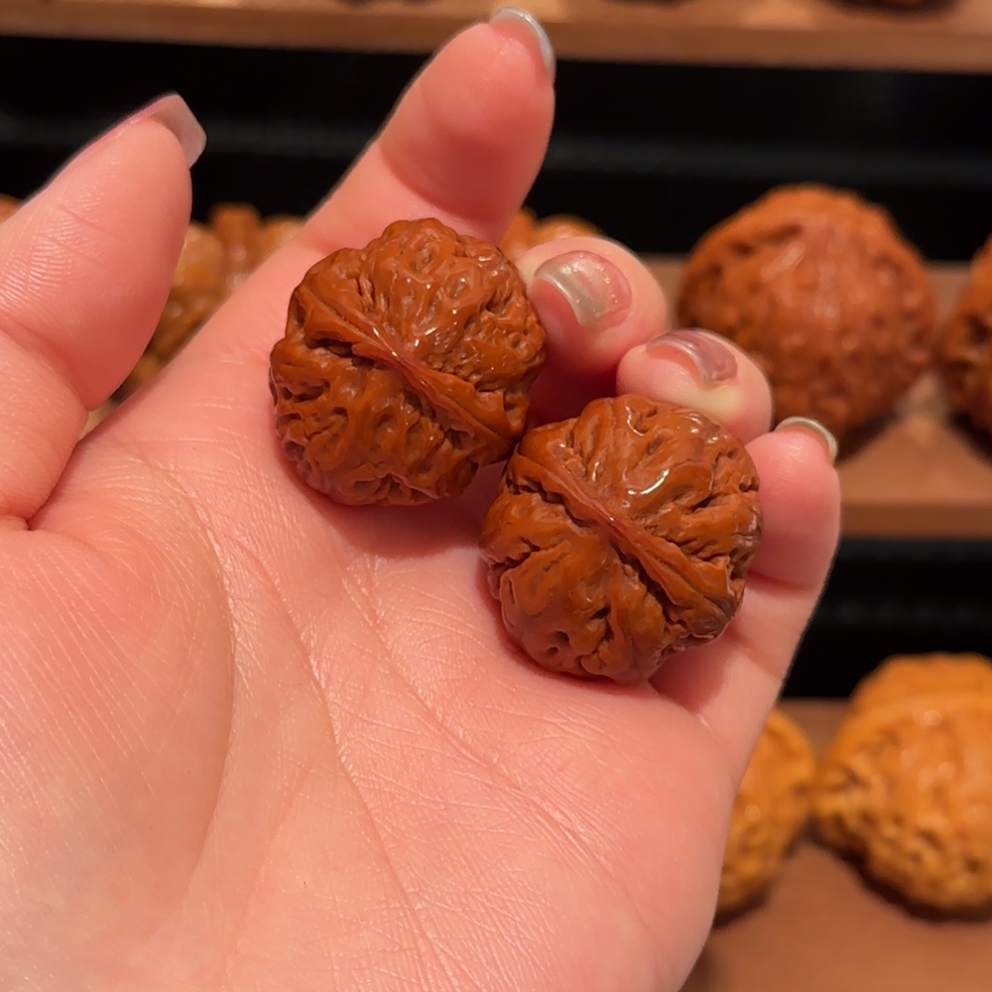 桃核把件粗筋南瓜墩29 精品1562