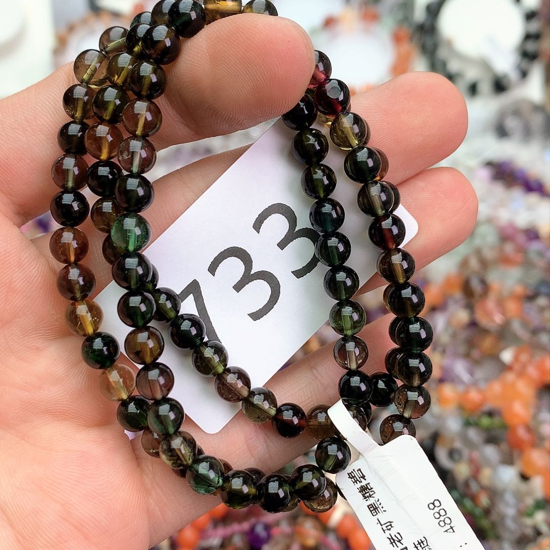 【闪购商品】未镶嵌手链碧玺举*高手链