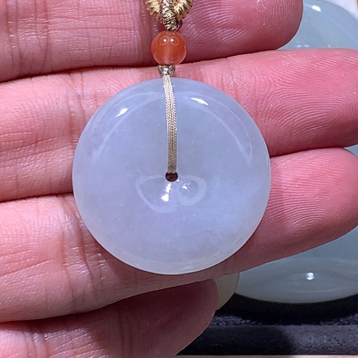 翡翠未镶嵌颈饰炸/平安扣