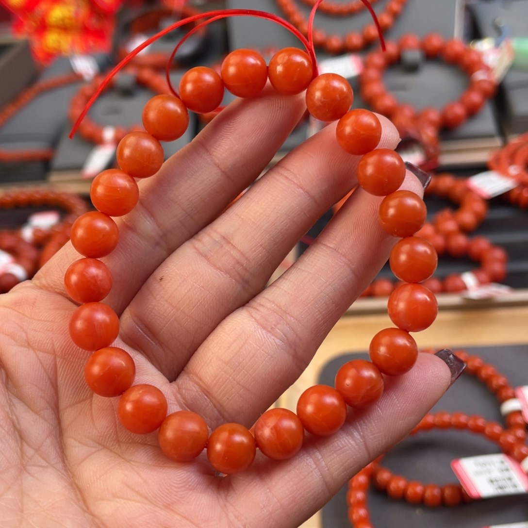 南红玛瑙手串8➕未镶嵌
