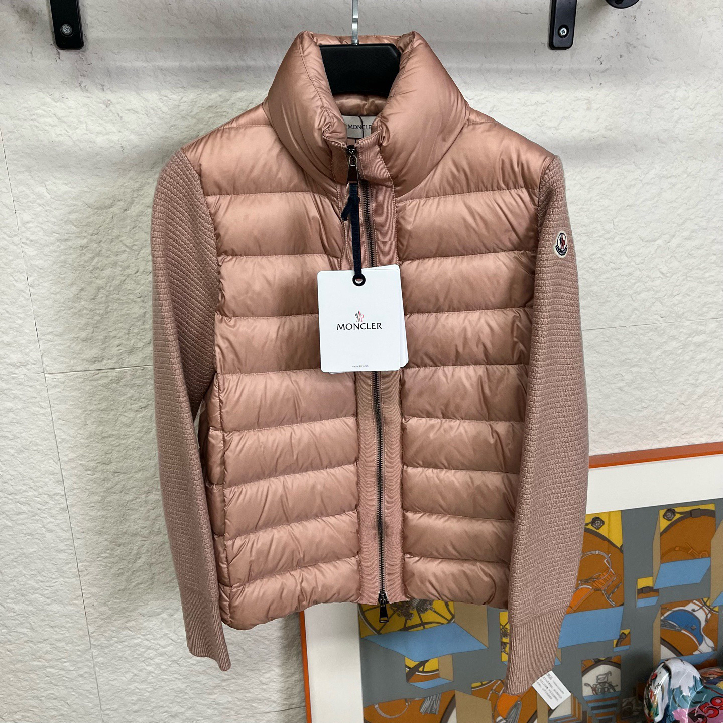 未使用 MONCLER CARDIGAN纯色立领羊毛羽绒服/S码/25112313