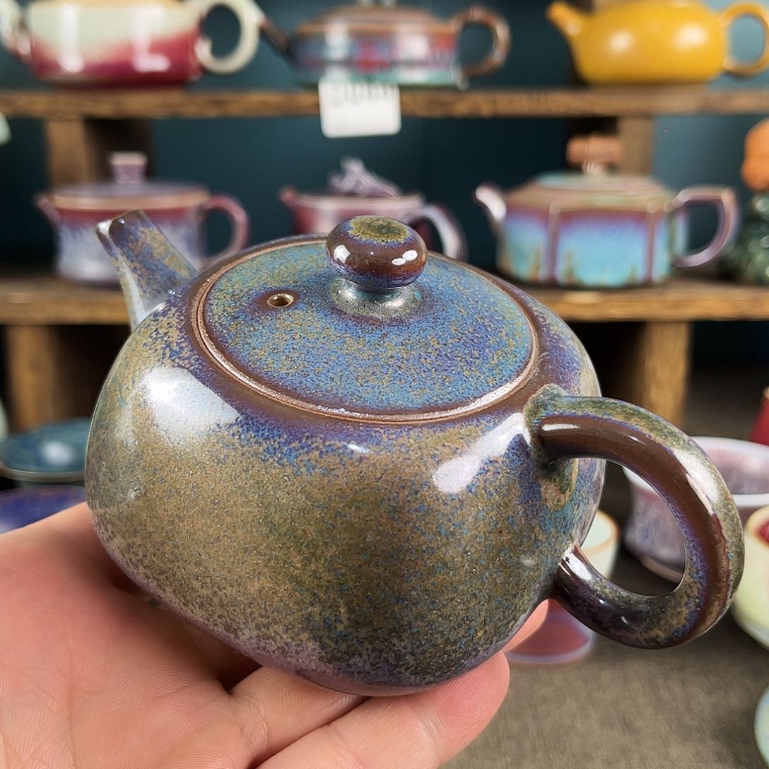 壶神垕钧瓷原矿釉发色！18