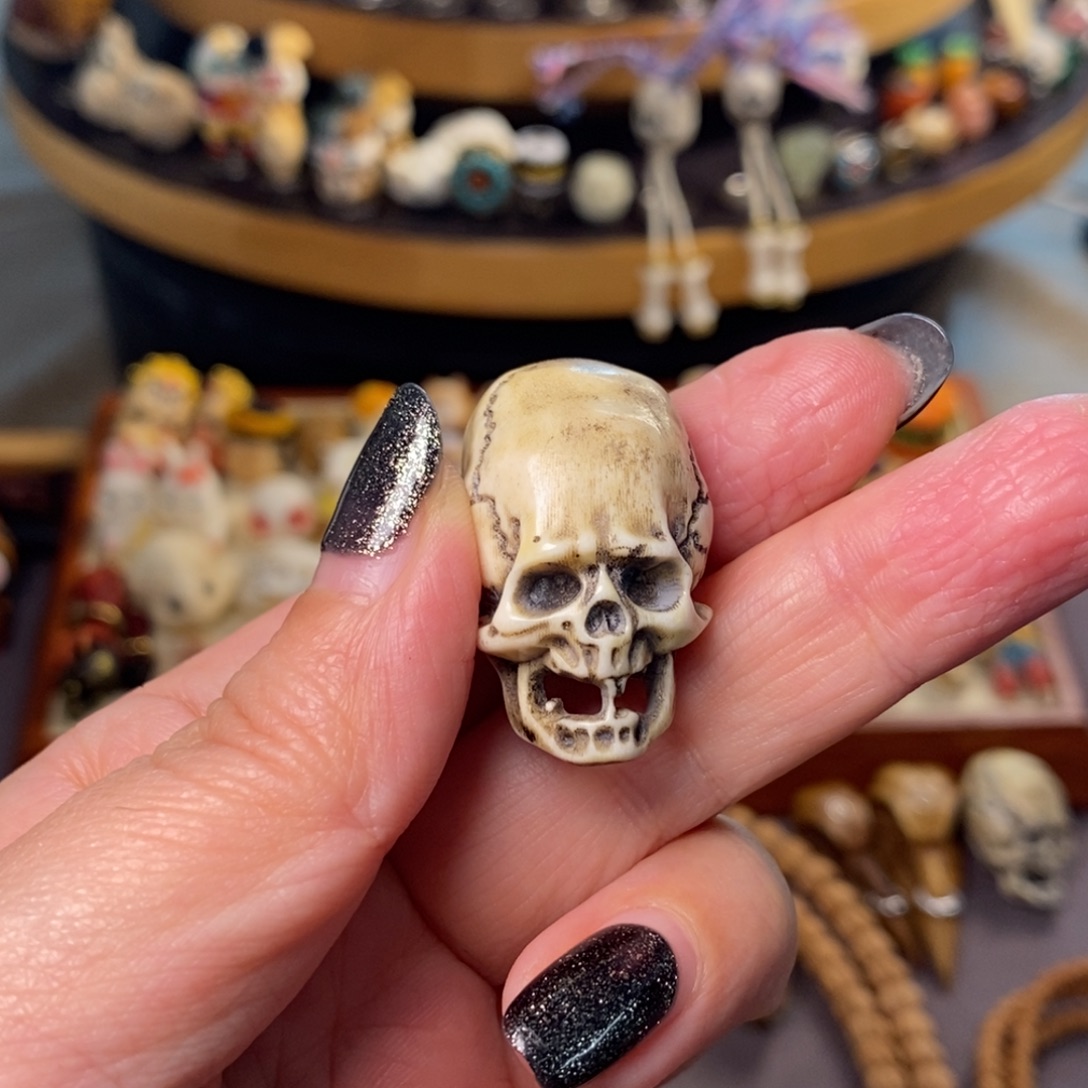 實***琉璃/树脂/塑料类骷髅配饰