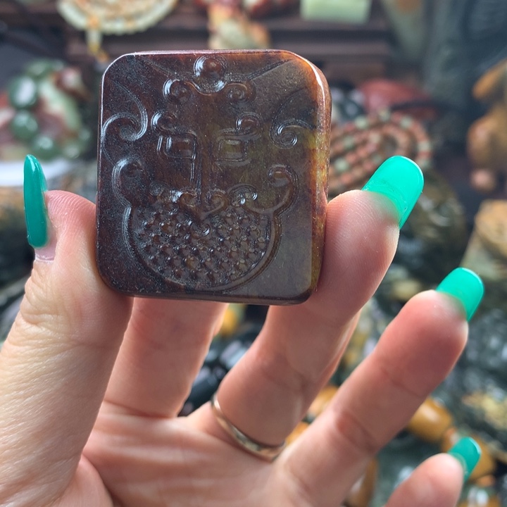 岫岩河磨玉（透闪石质玉）手把未镶嵌