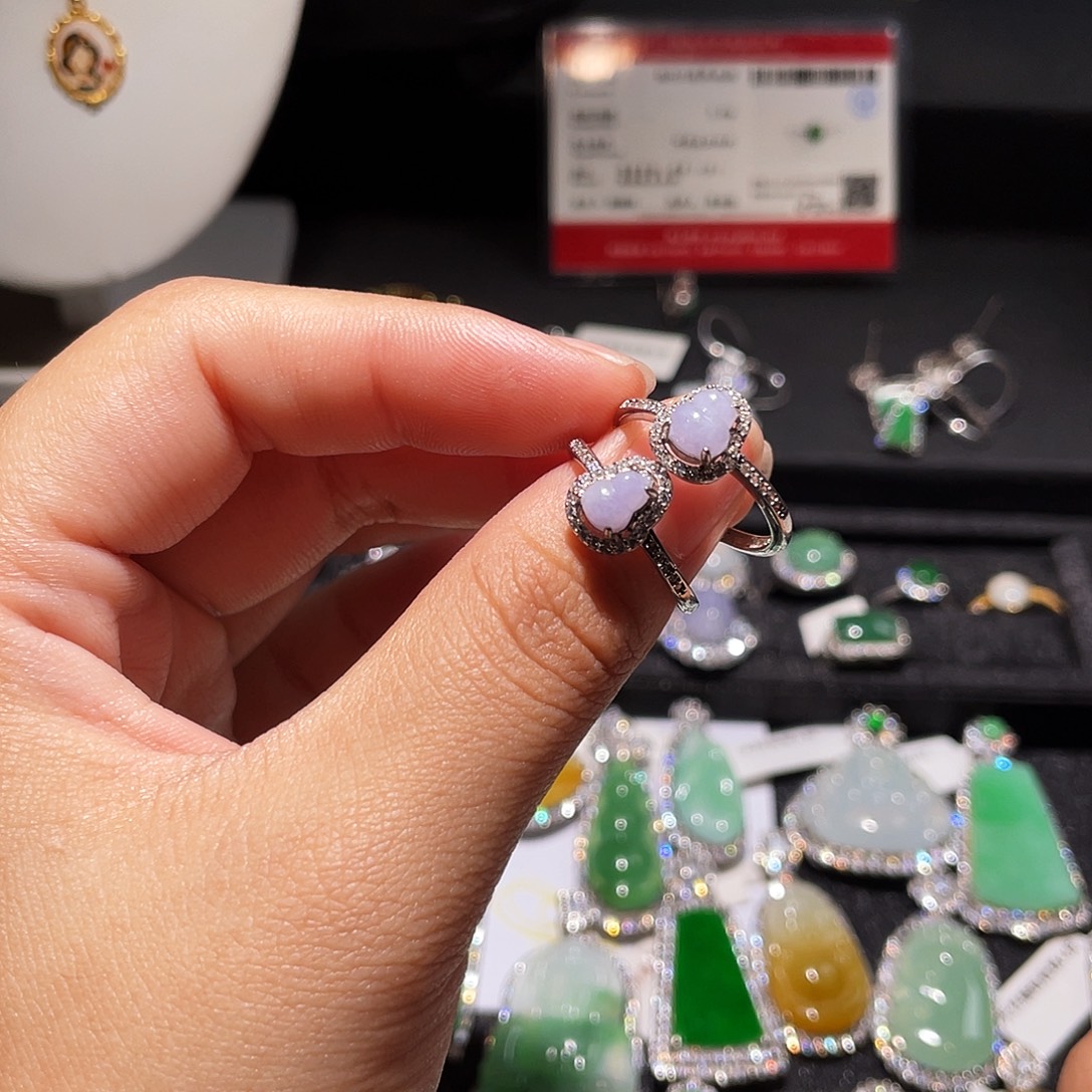 翡翠银S925镶嵌颈饰